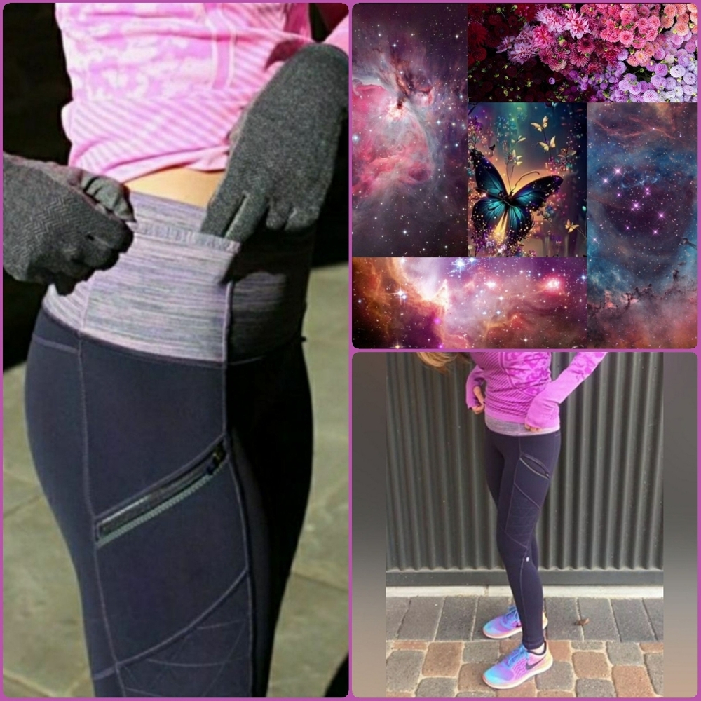Lululemon Toasty Tech II Fleece Leggings Tights FIRST RELEASE Purple Space Grape